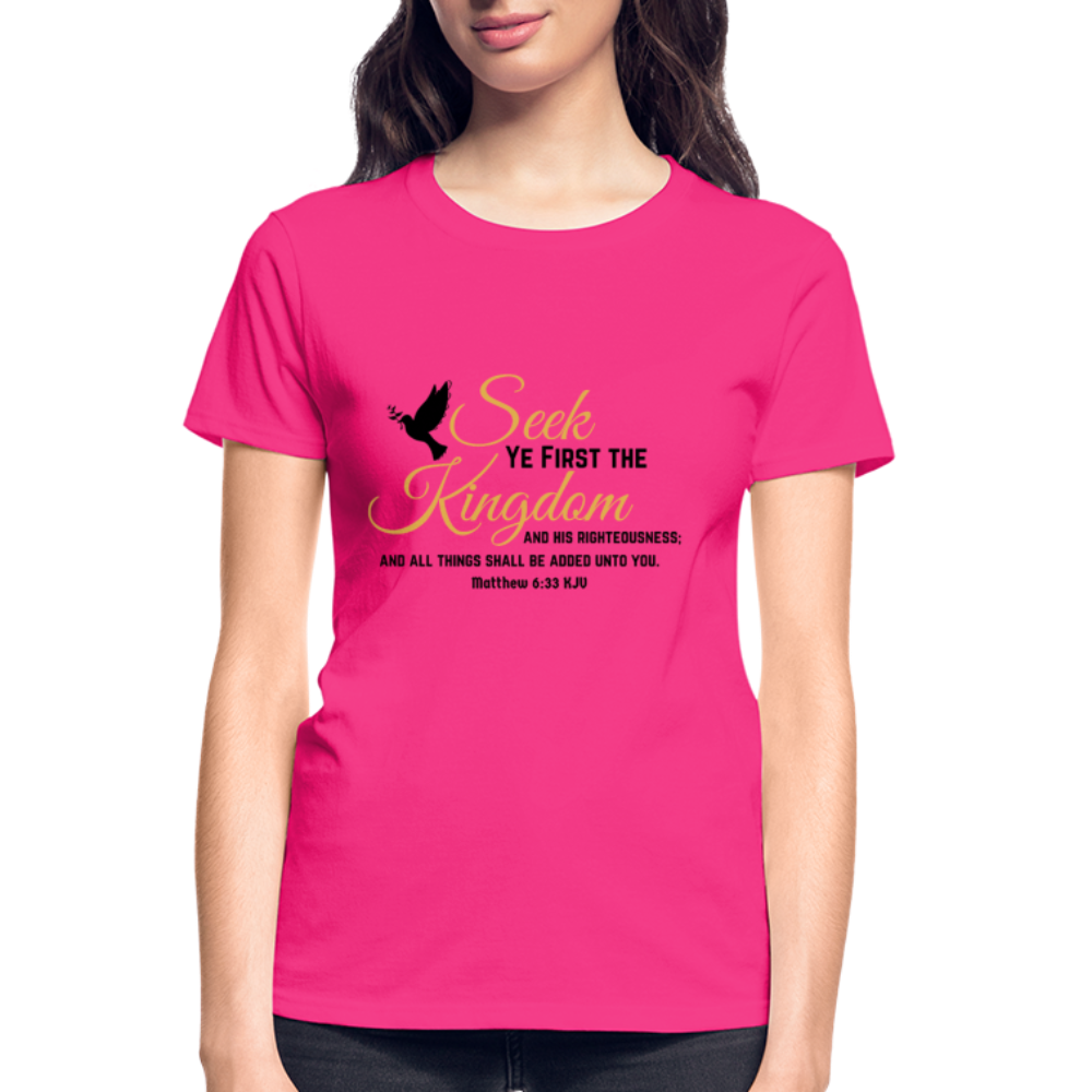 Gildan Ultra Cotton Ladies T-Shirt - fuchsia