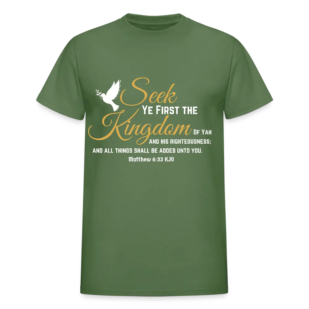 Gildan Ultra Cotton Adult T-Shirt - military green