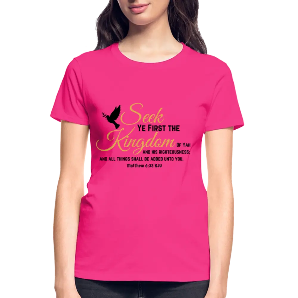 Gildan Ultra Cotton Ladies T-Shirt - fuchsia