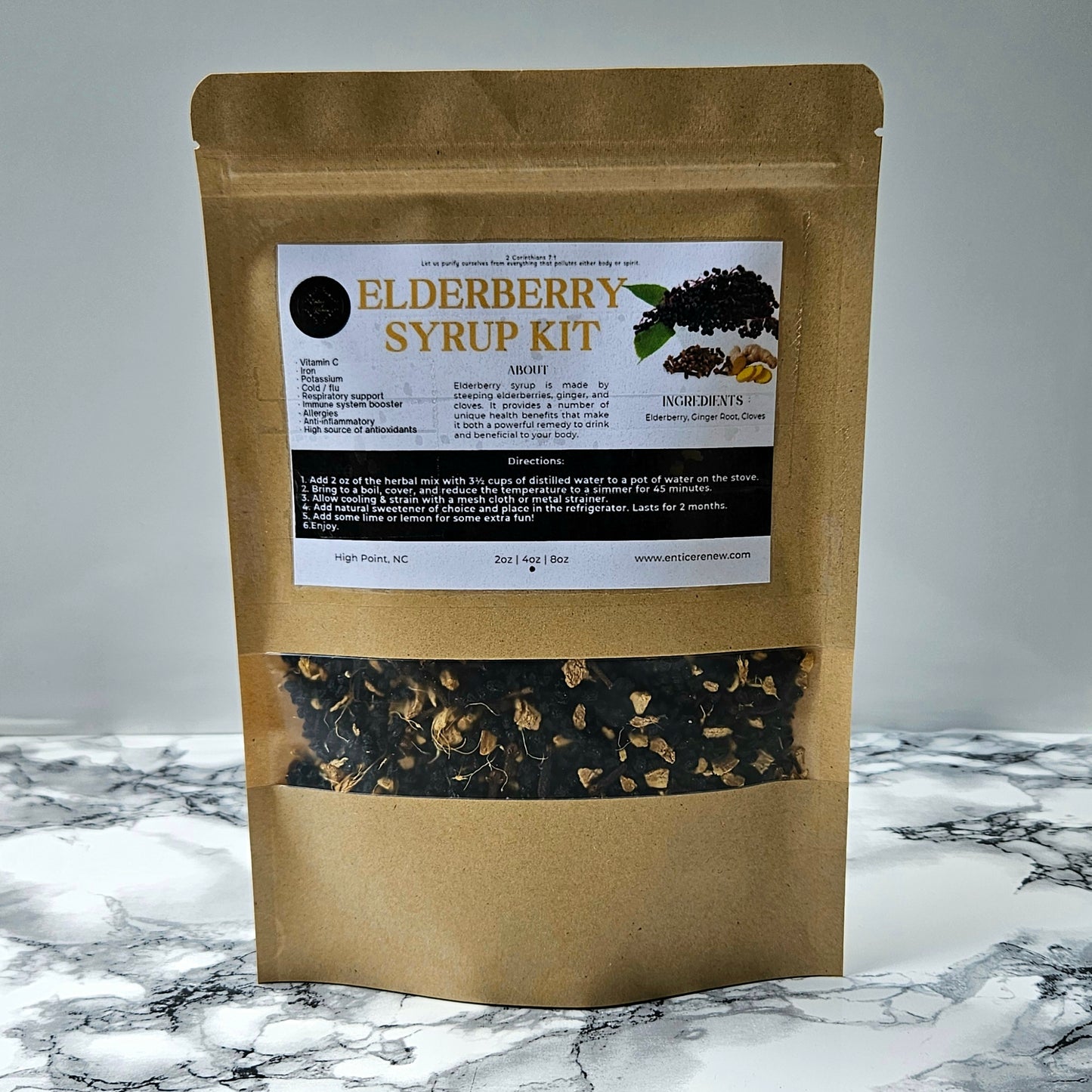 Elderberry Syrup Kit